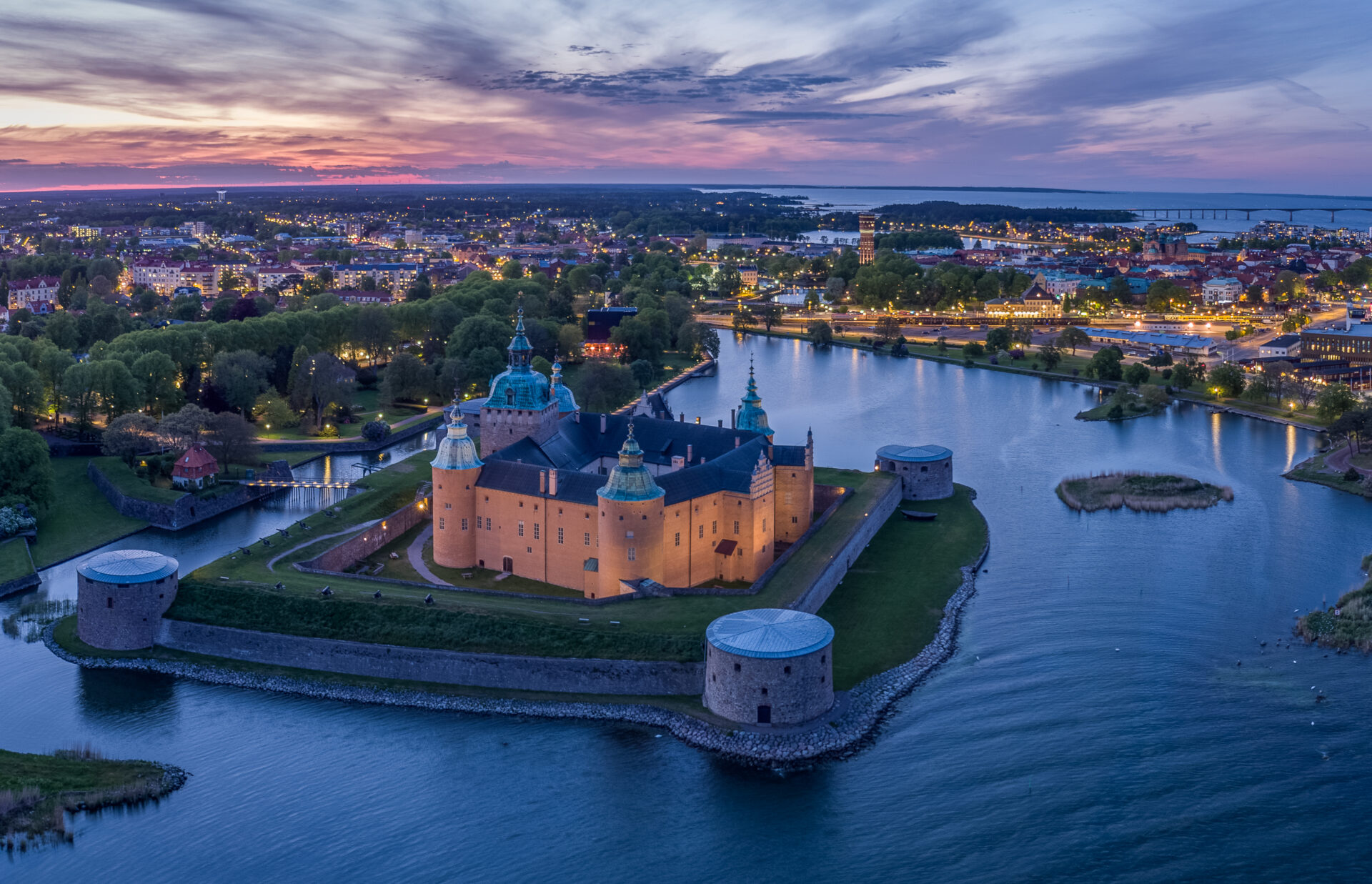 Luftfoto Kalmar Slot rejseberetning